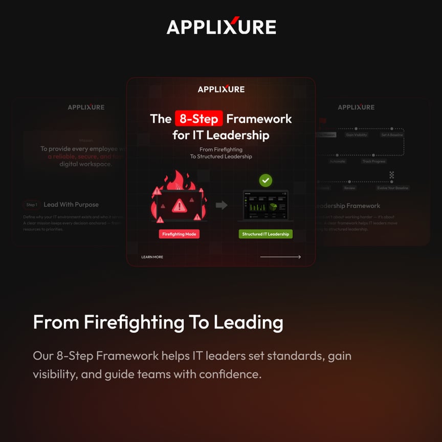 Banner 8 step IT leader framework