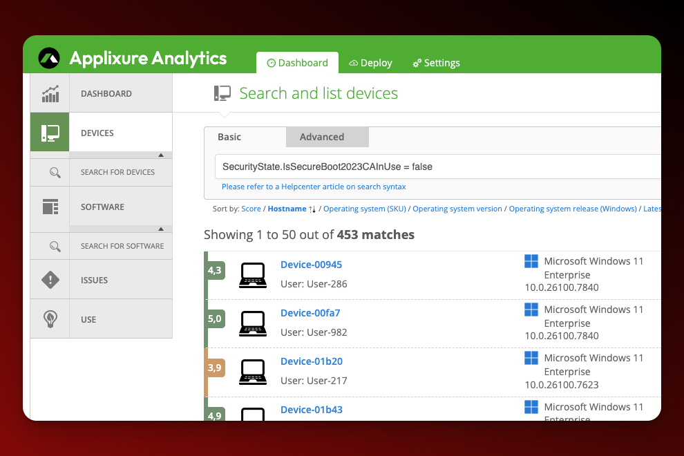 Secure Boot Product Screen Shot 2
