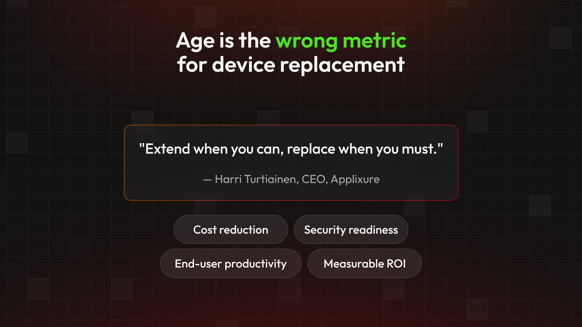 age is wrong metric landscape banner