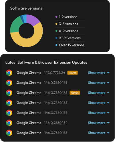 version and issues