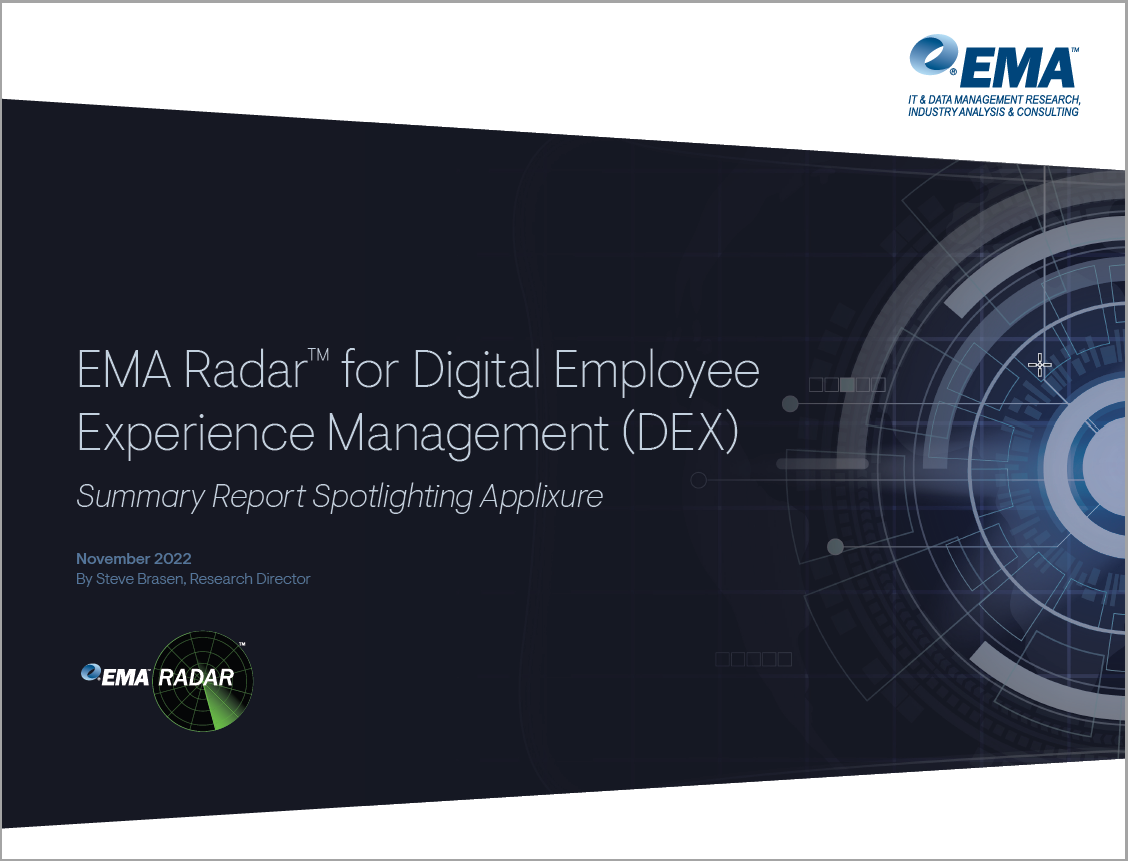 EMA DEX Radar - cover page - framed